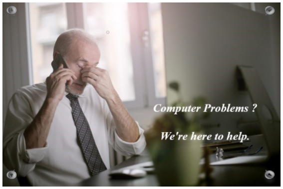 Man Stressed at his desk